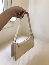 Bolso Baguette de piel de cocodrilo para mujer, bolsas de mensajero de hombro para mujer, bolsos de cuero de marca de lujo, bolsos cruzados, novedad de 2020