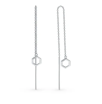 

Silver earrings with cubic zirconia sunlight sample 925