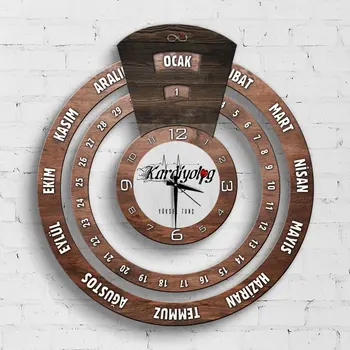 

Personalized Professional Kardiyolog Infinite Mayan Calendar Wooden Wall Clock