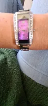 Xinhua-Reloj de lujo con diamantes para mujer, pulsera de acero, relojes femeninos