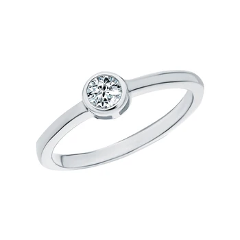 

Silver ring with cubic zirconia sunlight sample 925