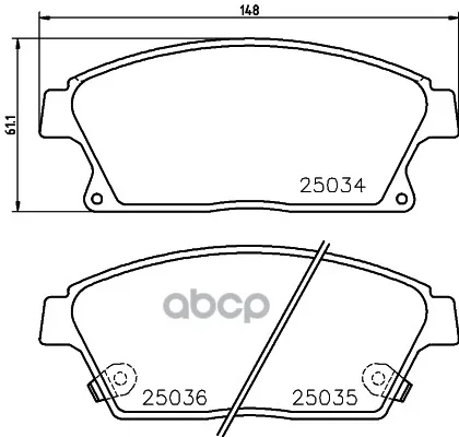 Колодки Тормозные Дисковые, Комплект Hella 8db355015241 HELLA арт. 8DB355015241