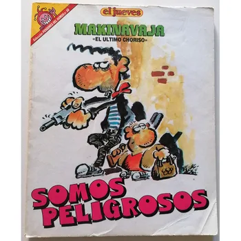 

BANNERS OF HUMOR N. 38, MAKINAVAJA we are dangerous, year 1986, ED. On Thursday, 1st edition, author IVÁ, COMIC SATIRICO