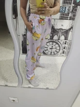 Pantalones Harajuku con estampado de dibujos animados para mujer, pantalón holgado y recto, estilo Hip Hop