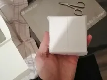 Aqara-Interruptor de luz inteligente para el hogar, switch de triple botón con control remoto inalambrico, clave, cable de fuego neutro y conectividad ZiGBee con aplicación Smart home para Mijia