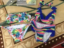 Bañador estampado para niñas de 2 a 16 años, conjunto de bikini para niños, con volantes, para la playa