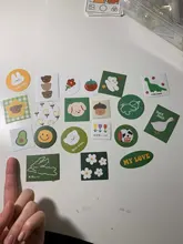 Mohamm-pegatinas bonitas para decoración, papel de álbum de recortes, suministros creativos para Colegio estacionario tela, 40 Uds.