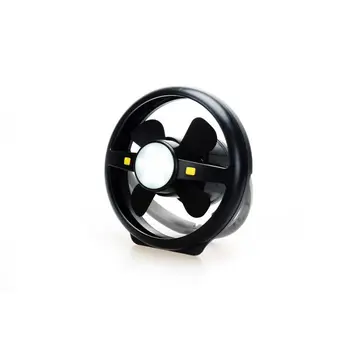 

Fan with portable and rechargeable light