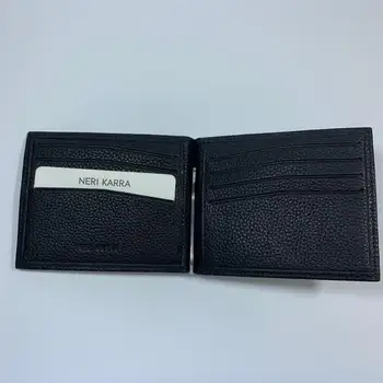 

cardholder Unisex Wallet money clip Business Card Holder turkey Neri Karra lether