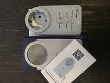 Enchufe de la UE, enchufe inteligente GSM, inglés, ruso, SMS, Control remoto, temporizador, controlador de temperatura con Sensor, enchufe de toma de corriente