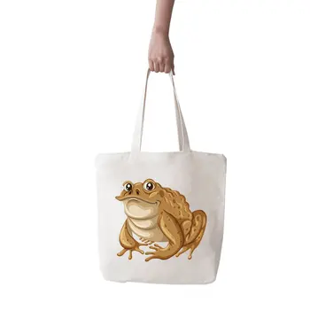 

Angemiel Bag Big Fat Frog Shopping Beach Tote Bag