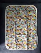 Almohadilla de orina impermeable para bebé, cambiador lavable para recién nacido, pañales de tela de dibujos animados para niño, colchón transpirable reutilizable