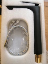 Basin Faucet Sink Frap Brass Black Cold Mixer Tap Single-Handle Hot Y10043