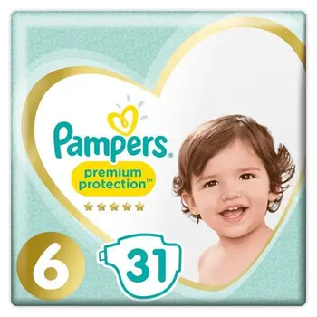 

PAMPERS Premium Protection Size 6 15 + kg - 31 Layers