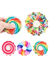 

4pcs Candy Fidget Spinner Children's Rotating Toys New Creative Stress Relief Toy For Kids Adlut Flying Tip Gyro Christmas Gifts