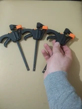 Abrazadera F para Barra de carpintería, herramienta de tornillo de mano, liberación rápida de trinquete, 4 pulgadas, 3/4/5 Uds.