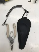 LINNHUE de acero inoxidable pinza de pesca multifunción cortador de cables, Extractor de ganchos de pesca agarre Alicates con anillas abiertas pesca