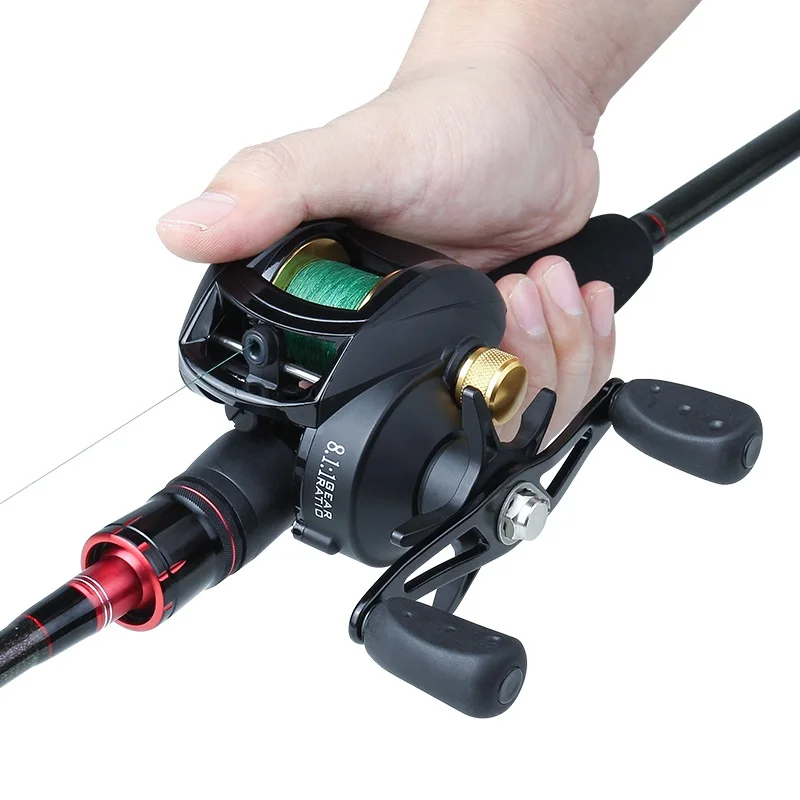 

8.1:1 High Speed Baitcasting Spool Spinning Fishing Reel FO Casting Fishing Centrifugal Magnetic System MAX Drag Saltwater Reel