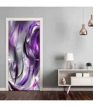 

Door mural-Photo wallpaper - Purple abstraction I