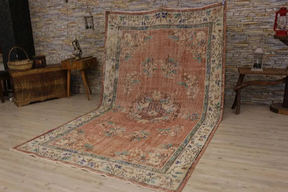 Розовый тканый ковер, Цветочный Коврик, Анатолий дизайн османский дизайн турецкий ковер килим, античный ковер, коврик на кухню, большой размер ковер