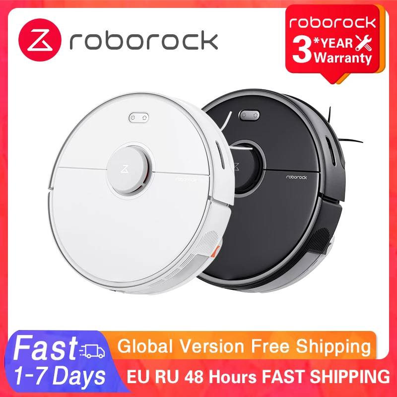 Global Roborock S5 Max Robot Vacuum Cleaner Wet Dry Smart Home Mopping