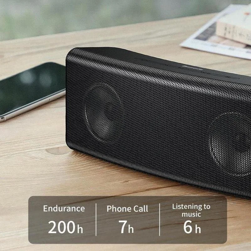 Портативная акустика Baseus Encoc E08 Music cube с подсветкой Черная|Общественное вещание| |
