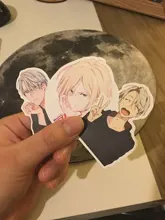 ¡10/30/50 unids/pack anime japonés YURI! Pegatinas de hielo en escamas para coches, motocicletas, juguetes para niños, equipaje, Skateboards, ordenador