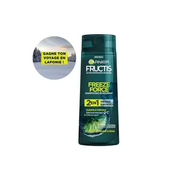 

Garnier Fructis Freeze Force Shampoo 2 in 1 Lime for Men hair and scalp 250ml