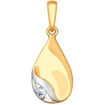 

Sokolov pendant with 1 cubic zirconia in red gold