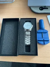 LANGLISHI-relojes de lujo para hombre, luminoso, resistente al agua, de acero inoxidable, de cuarzo, con fecha, reloj de pulsera de negocios, 2020