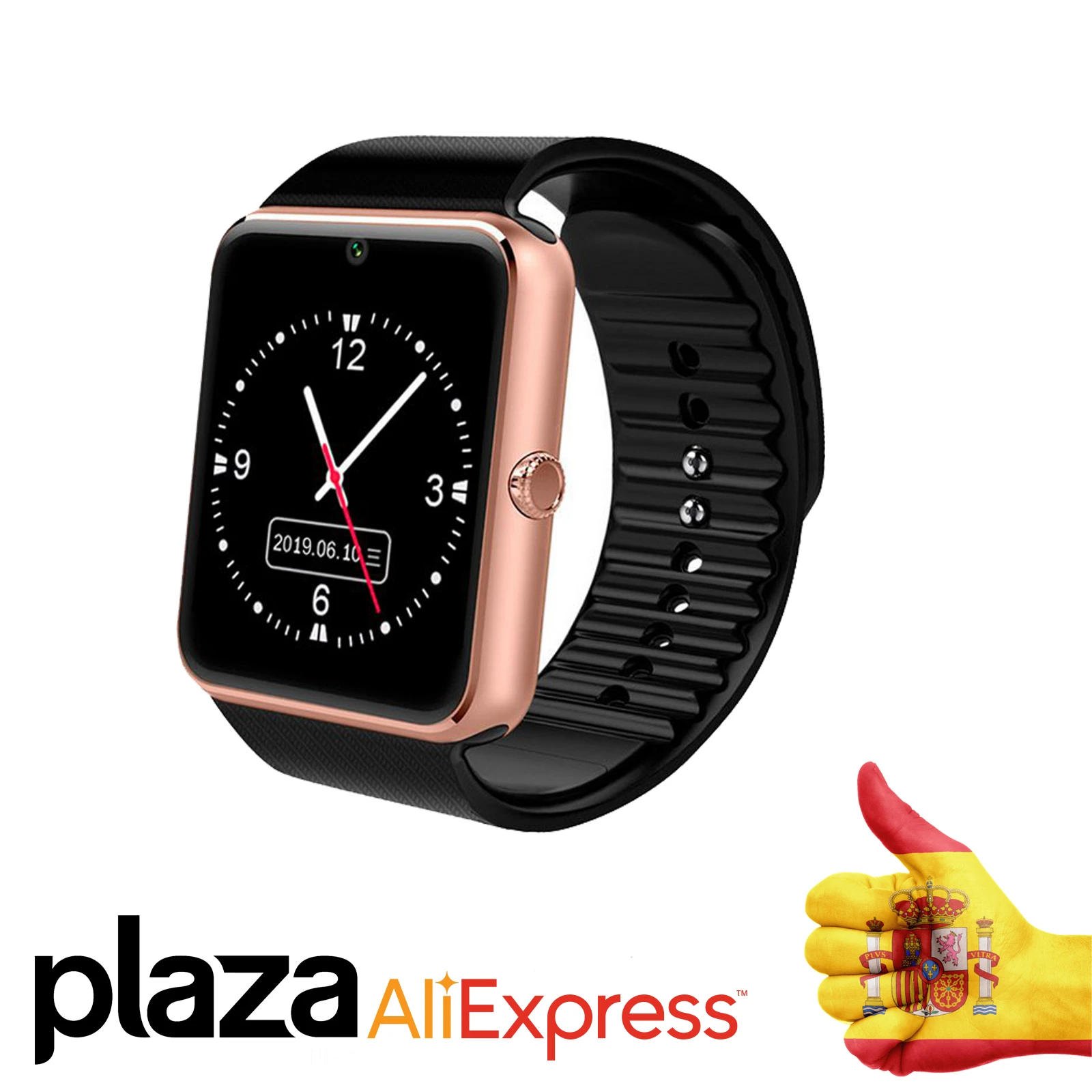 Smart Watch Smartwatch Unotec Simone Smartwatch Bluetooth Gold Tone Pink  Pedometer Notificaciones Music Player - Digital Wristwatches - AliExpress