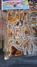 Pegatinas con dibujos animados en 3D para niños, 10 hojas diferentes, divertido para juguete álbum de recortes, teléfono, portátil, regalos, animales, tigre