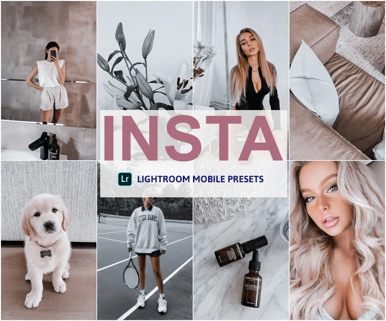 Lightroom-Presets de teléfono móvil, presets minimalistas, preestablecidas, brillantes, presets naturales, filtros móviles para Instagram, presets de sala de luz