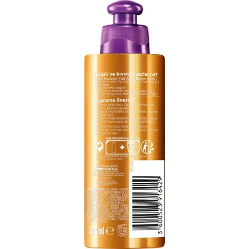 Elseve Amla Oil Curling Sharpening The Hair Care cream 200 ml curly straight hair for hair conditioner