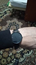 Reloj minimalista de cuarzo para hombre, cronógrafo ultradelgado, sencillo, de negocios, con correa de malla de acero inoxidable, Masculino