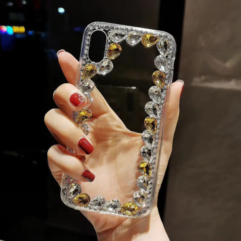 Gold Стразы чехол для Oppo Reno 2 2Z 2F Ace Realme X2 Pro XT Z Zlite Realme 5 5pro Realme Q Realme 3 3i A9 A11 чехол s Coque - Цвет: Gold