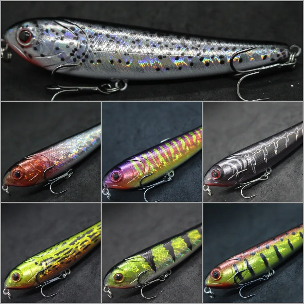 Topwater Fishing Lures 4 inch 1/2 oz Popper Walking Bait For Bass Fishing  W769