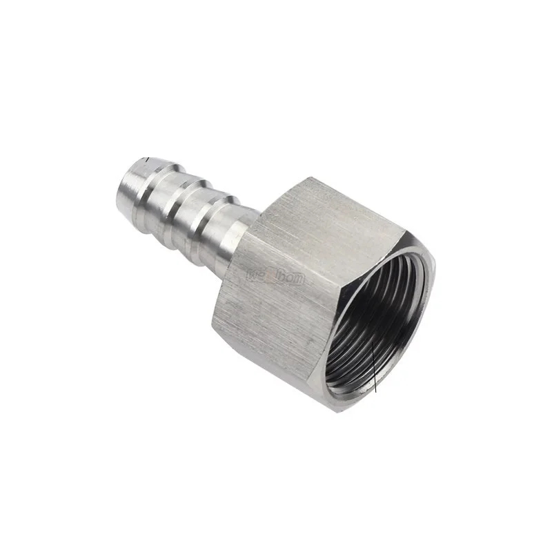 

Stainless Steel 304 NPT Female Thread Pipe Fitting x Barb Hose Tail Reducer Pagoda Joint Coupling Connector