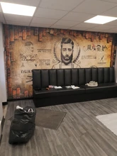 Custom Wallpaper Barber-Shop Beauty Home-Decor Retro Background-Painting 3d Mural Salon