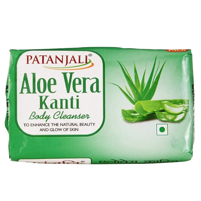 Натуральное мыло Патанджали Алое Вера (Kanti Aloe Vera Patanjali) 150 гр |