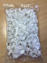 Anillos de pegamento desechables para pigmento de Microblading, tinta de tatuaje S/M/L, accesorios de maquillaje para cejas, pegamento para extensión de pestañas, tazas, 100 Uds.