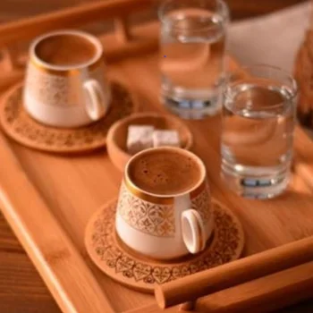 

Bambum Ottoman 2 Person Coffee Cup Set, gift for home,special gifts, quality gifts, Turkish Coffee Sets ,Creative Elegant