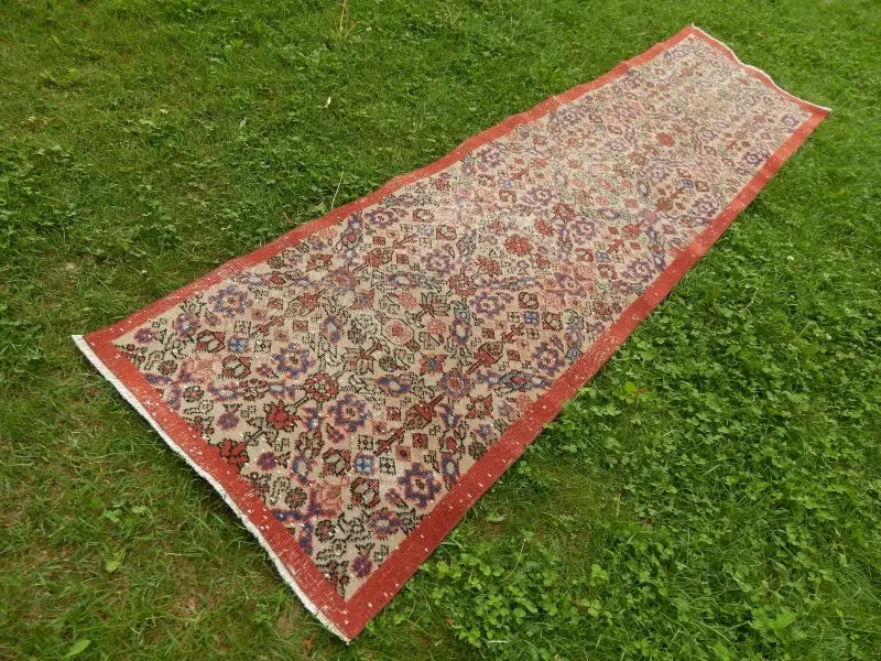 Низкий плиссированный приглушенный ковер 2,4X9,2