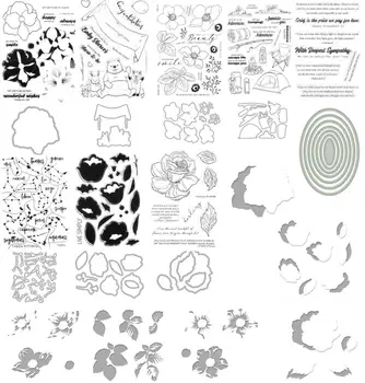 

flower Clear Silicone Stamp / seal for DIY Scrapbooking / Album Decorative Clear Stamp Sheets A460