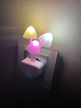 Luminaria-Lamp Mushroom Night-Light Us-Plug LED Induction-Dream Novelty Fungus 220V EU