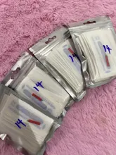 50 Uds 7 9 11 12 14 16 18 Pin U forma Nano cuchillas microblading agujas ceja permanente maquillaje aguja tipo lámina para tatuajes