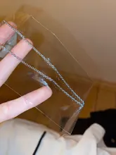 Collar de cadena de acero inoxidable con Cruz para hombre y mujer, joyería fina, 1 unidad