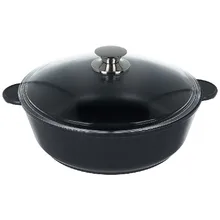 Жаровня 280 со стеклянной крышкой Renard Renard Silver Grey SGF 280 C