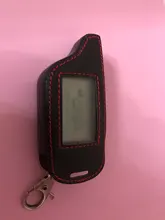 3 botones de cuero coche-estilo de cubierta para Starline B9 B6 A91 A61 Twage dos forma de sistema de alarma para coche llavero