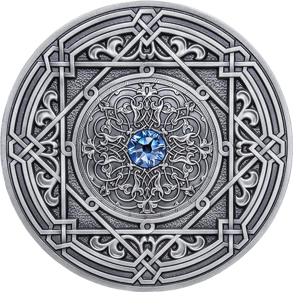 MORESQUE Mandala Art 3 Oz Серебряная монета 10$ Fiji